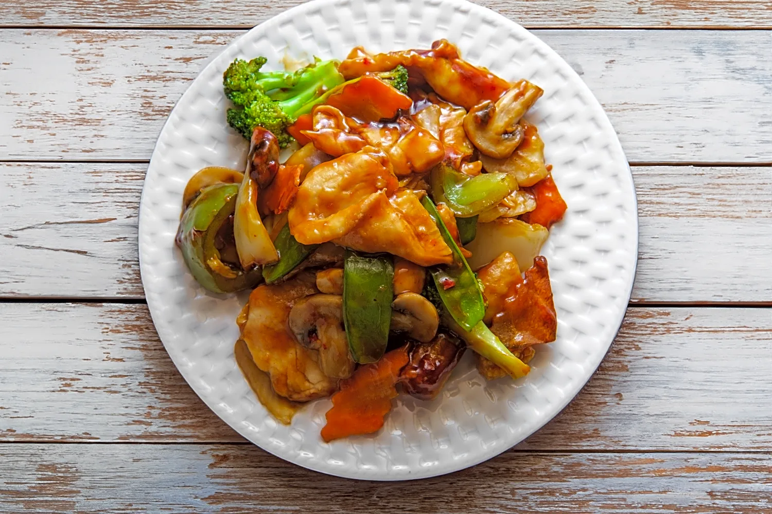A delicious recipe for spicy szechuan chicken and shiitake mushroom stir-fry